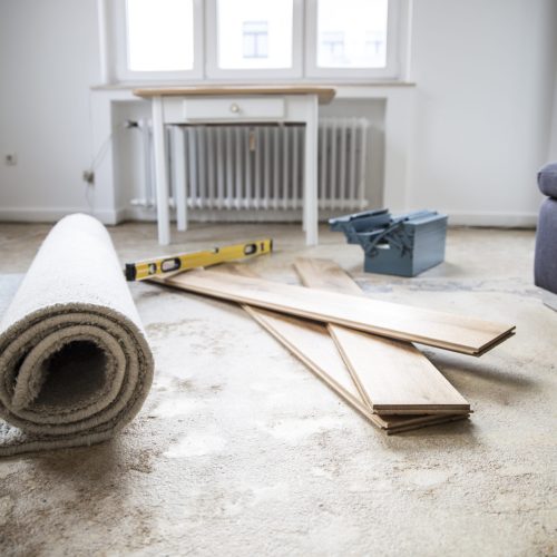 Renovation of a living room